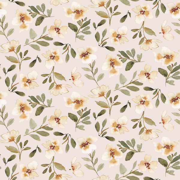 Golden Specter Floral in Vintage Peach