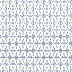 Star in Forever Blue on Cream