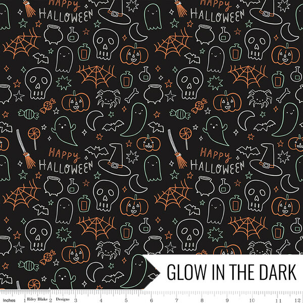Halloween in Icons Black Glow in the Dark
