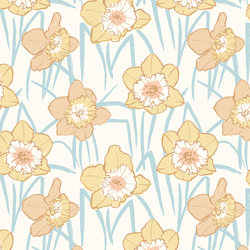 Daffodil Fields in Dawn