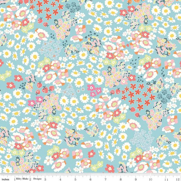 Flowerbed in Aqua