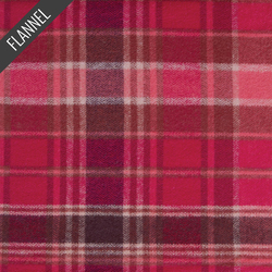 Chevron Plaid Flannel in Cranberry