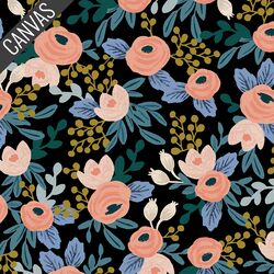 Rosa Canvas in Black Unbleached