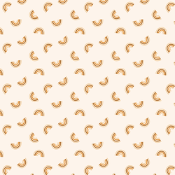 Small Tossed Retro Rainbows in Bronze