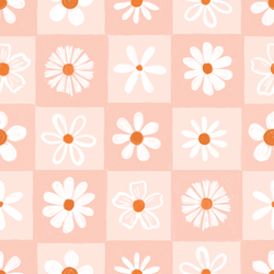 Large Daisies in Peachy