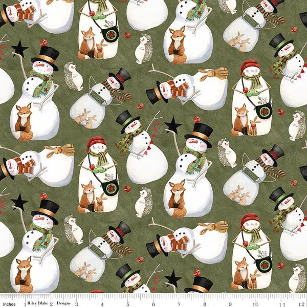 Snowmen in Green