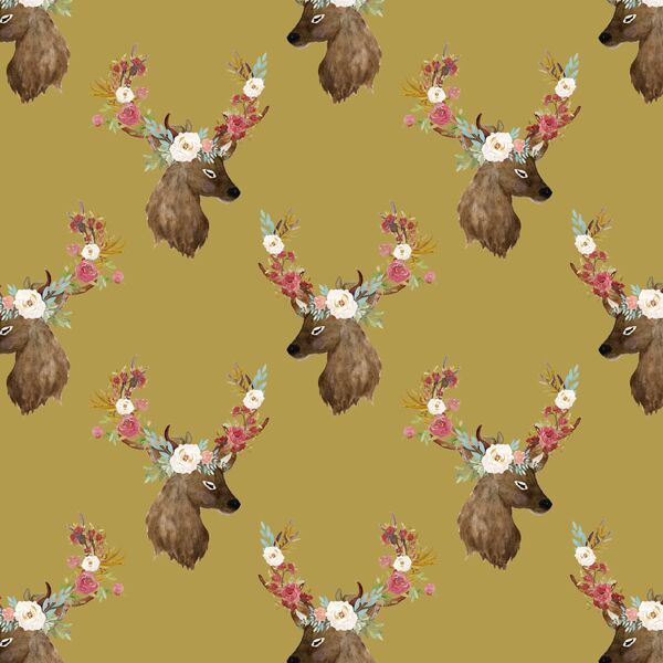 Little Autumn Deer in Gold