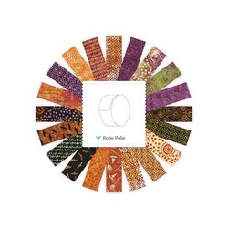 Expressions Batiks 2.5" Strip Roll in Boo-tiks!