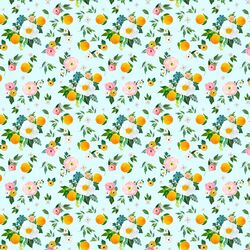 Small Orange Blossoms in Spring Breeze