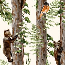 Large Woodland Climbers in Cream