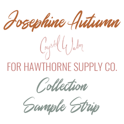 Josephine Autumn Sample Strip