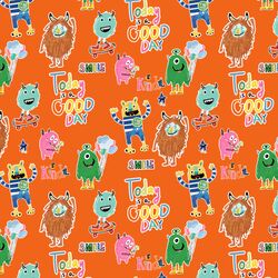 Little Monsters Quotes in Orange
