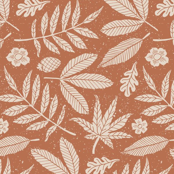 Leaves in Terracotta