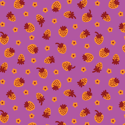 Strawberry Fraise in Purple