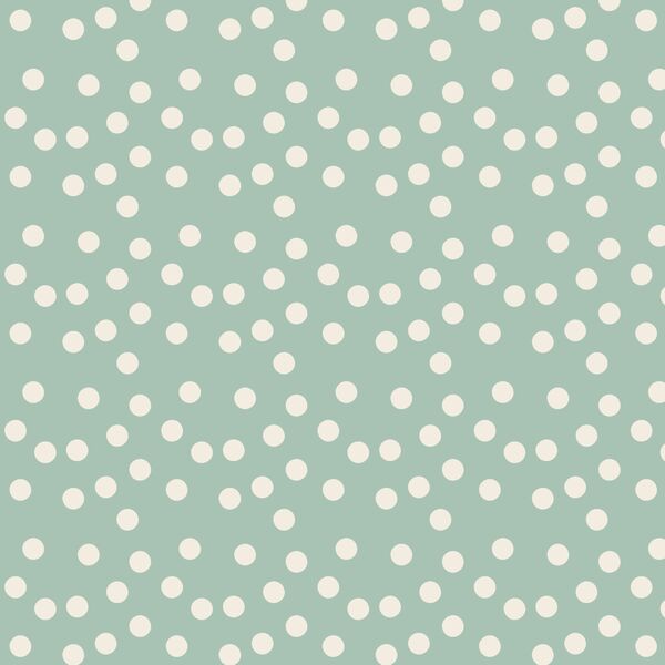Big Scalloped Polka Dots in Sweet Mint