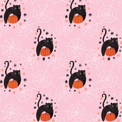 Black Cat in Bubblegum Pink