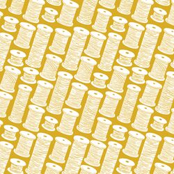 Spools Silhouette in Mustard Yellow