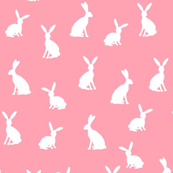 Cottontail Silhouette in Rose Pink