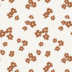 Large Fleur-fetti in Cocoa Brown