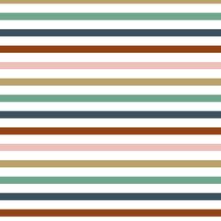 Large Winter Candy Stripe in White