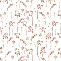 Pressed Flowers in Terracotta