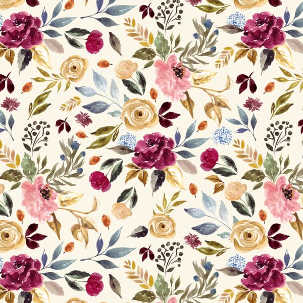 Rose Garden in Ivory