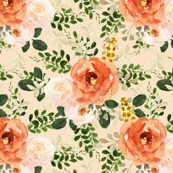 Autumn Garden in Peach