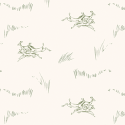 Jumping Impala in Thicket