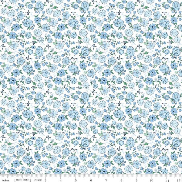 Floral in Blue