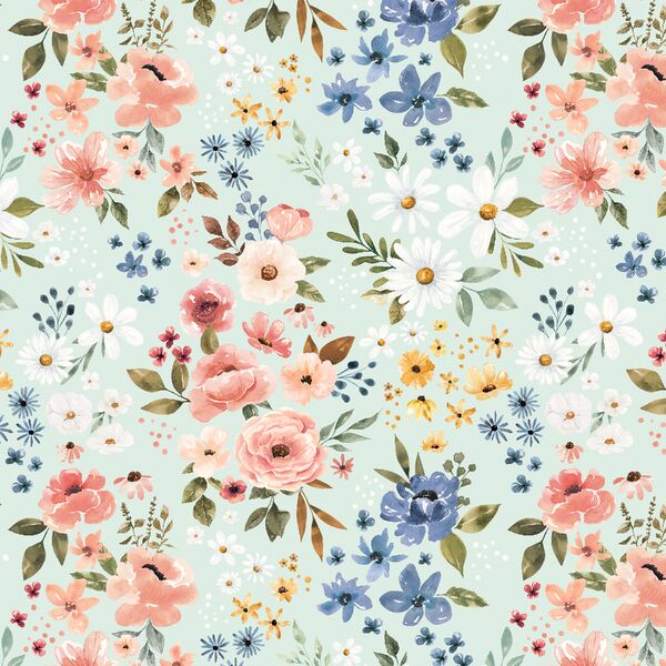 Blooming Travels in Airy Blue