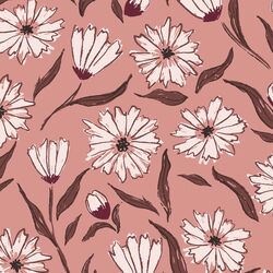 Evening Flowers in Berry Pink