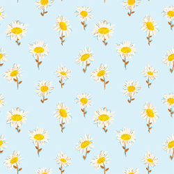 Sunny Daisies in Breeze