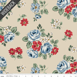 Floral Wideback in Beige