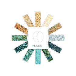 Modern Motion Coastal Batiks 2.5" Strip Roll B