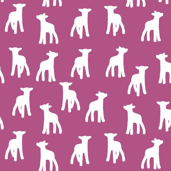 Lamb Silhouette in Azalea