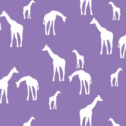 Giraffe Silhouette in Amethyst