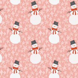 Festive Snowman in Rose