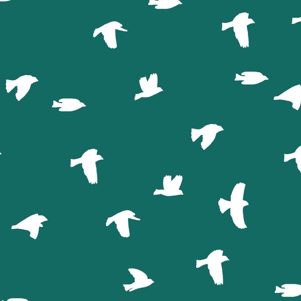 Flock Silhouette in Emerald