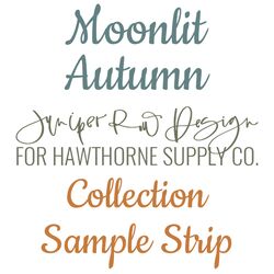 Moonlit Autumn Sample Strip