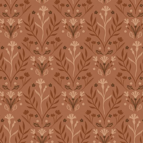 Floral Wilderness in Cinnamon