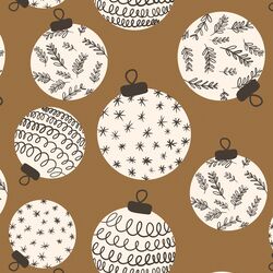 Large Ornaments in Golden Glow