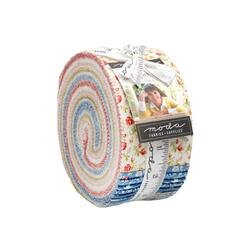 Larkspur and Linen 2.5" Strip Roll