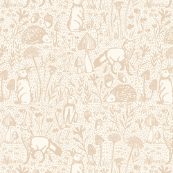 Large Woods of Whimsy in Oak on Cream