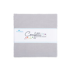 Confetti Cotton 5" Square Pack in Silver