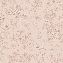 Sketched Garden in Cherry Blossom