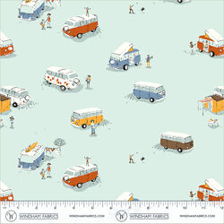 Bus in Aqua