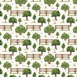 Little Farm and Meadow in Cream