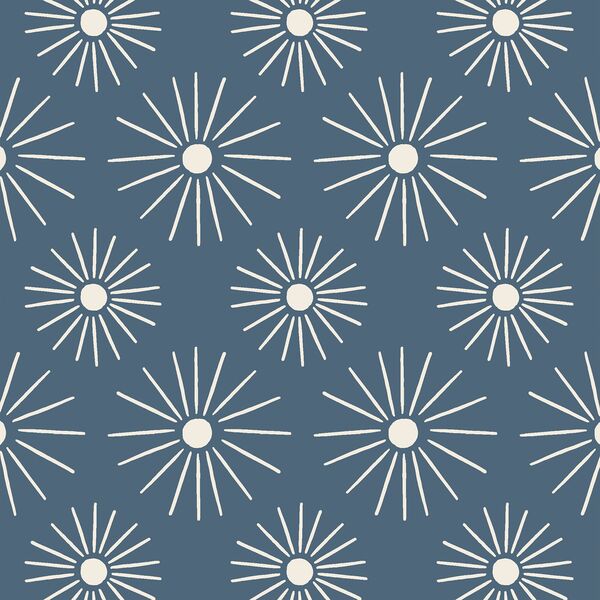 Sunburst in Sunbleached on Ocean Blue