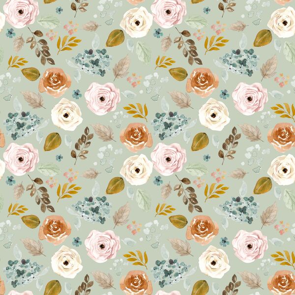 Desert Garden in Succulent Green