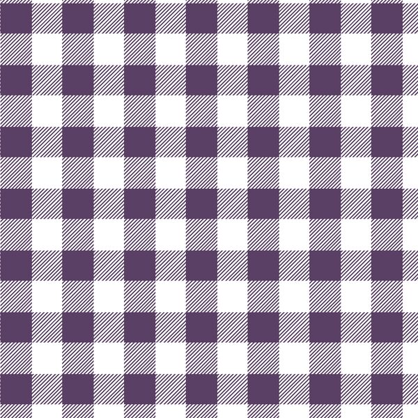 Medium Buffalo Plaid in Aubergine
